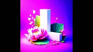 Amazing 3D Letter Animation ✨🪷 | Neon Alphabet Status Video | #Viral #3DArt