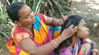 Netpicking by women hair / ASMR Licepicking / real sound