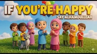 If You're Happy and You Know It | Say Alhamdulillah | Islamic Song for Kids | 🎈 Fun Muslim Rhyme