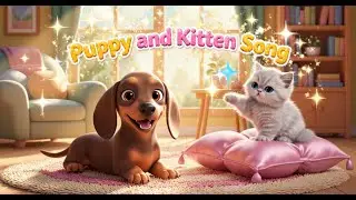 Puppy and Kitten Love Each Other! 🐶🐱 | Sweet Friendship Song for Kids