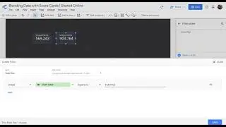 Blending Data in Google Data Studio with Scorecards to create calculated metrics