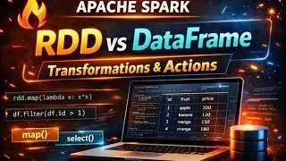 Spark RDD and DataFrame Tutorial | Transformations vs Actions (Hands-On)