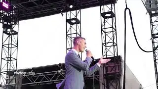 Pink Martini band performance on Pier 17 Rooftop