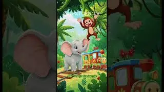 animal train 🚂 #kidslearning #funny #cartoon #kidseducatio #nextgentv #cutedog #art #animal #shorts