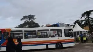 Dart Fire Alarm! Stagecoach South 501 (J501 GCD) reverses @ Goodwood
