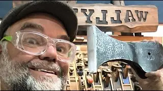 Carving an AXE HANDLE - Wallybois Woodworking is live