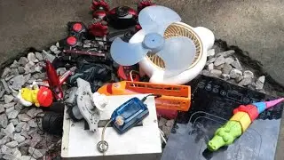 How to make awesome ideas from scrap | breaking and opening the toys | mini speaker | mini air pump