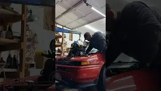 #ae86 #4age engine swap part 1. Removing the 4age. #86corolla