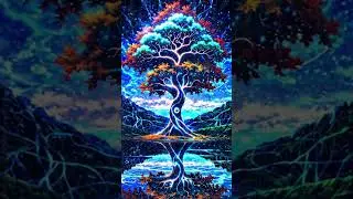 A SPECTACULAR WATER TREE in a mesmerizing landscape