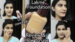 Lakme Perfecting Foundation | Review & How to use With Tips  | Affordable Foundation