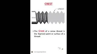 Crest II Screw thread....................#shorts #shortsviral #engineering
