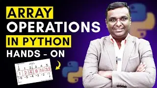 Array Operators in Python Hands On | Python Hub