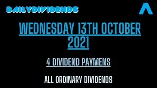 13/10/2021 - 4 Dividends - OMC, MO, AGNC, UTZ - All Ordinary Dividends & 1 First Time Payer
