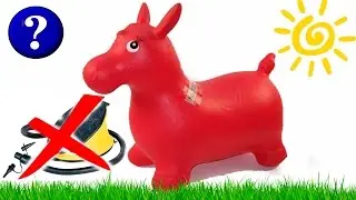 КАК НАДУТЬ РЕЗИНОВОГО ОСЛИКА ПРЫГУНА | надуваем игрушечного резинового ослика | КАК?