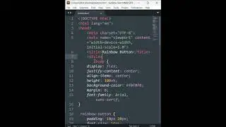 Rainbow Button Effect Just 24 Seconds! | #shorts #webdevelopment