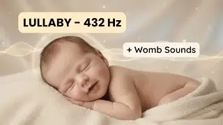 432Hz Baby Lullaby with Womb Sounds | Calming Frequencies for Deep Sleep