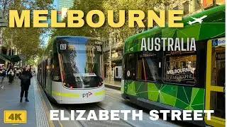 Melbourne walk 4K Elizabeth Street |Melbourne walk 4K