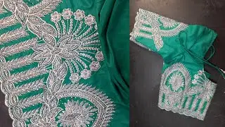 Stone  work blouse cutting and stitching / blouse design