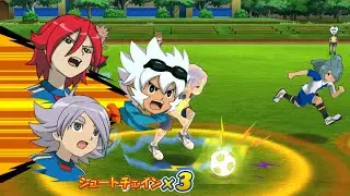 Inazuma Eleven Go Strikers 2013 Custom Team Endou vs Custom Team Kidou Wii  (Dolphin/Gameplay)