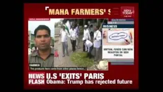 Angry Farmers In Maharashtra Protest Demanding Loan Waivers