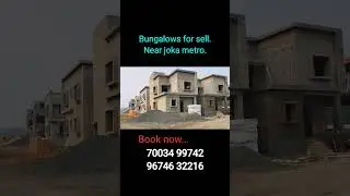 Bungalows for sell // Near joka metro. #flats #realestate #bungalow #house #property #flatshome