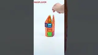 Building a Rocket Ship with Magplayer Magnetic Tiles | Creative STEM Toy Fun 🚀