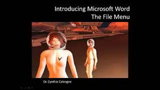 Introducing Microsoft Word   The File Menu