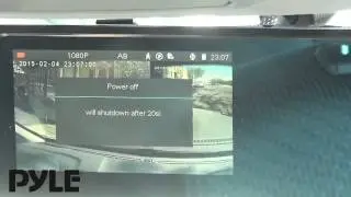 Pyle PLCMDVR42 - Feature Overview - Rear View Mirror Dual Car Camera DVR Backup Camera Full HD 1080P