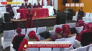 TRUE FAITH CHURCH INT. SPRINGFIELD, VIRGINIA- USA's Live broadcast