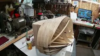 Wooden model Ship ROYAL SUN #10 planking gets harder