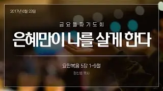 170623 금요철야 은혜만이 나를 살게한다_정신효 목사