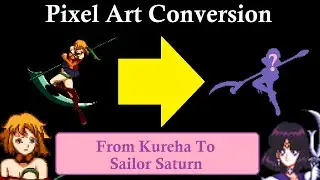🎨 Sailor Saturn Dodge Last Frame Pixel Art Conversion Time Lapse  From Daemon Bride To Arcade Style🎨