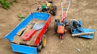 RC DIY Tractor Hauling Dirt to Fill Broken Road | Real Farming Fix