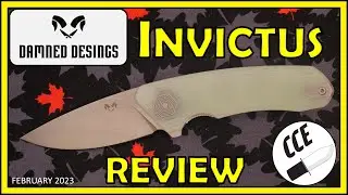 FULL Review of the Damned Designs INVICTUS  - Liner-Lock Pocket Knife Extraordinaire???