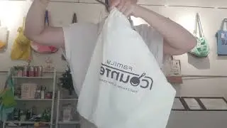 Reusable Cotton Linen Tote Shopping Bag Foldable Grocery Linen Drawstring Bag Storage
