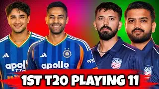 IND vs USA 1st T20 Playing XI 🔥 | T20 WC 2026 | India Winning Strategy