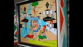1968 Williams Lady Luck Pinball Machine in action