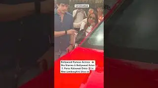 Bollywood Actress Nia Sharma & Actor Paras Kalnawat&rsquo;s Entry in New Lamborghini Urus Se #Shorts#India