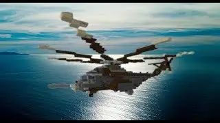 Minecraft tuto: US Navy an Mh-53e Sea Dragon Helicopter. PART 2