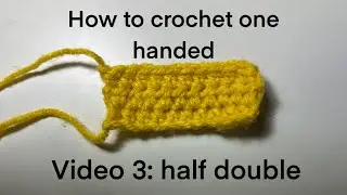 Learning how to crochet with the disability video 3
