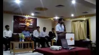 manne krishank ou jac speaking at the launch of Zero Hour News