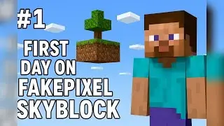 My First Day On Fakepixel Skyblock #1 Gameplay