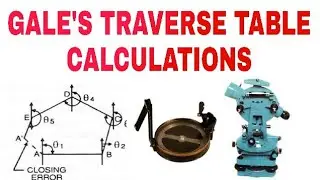 Gale's Traverse Table Calculations - Civiconcept