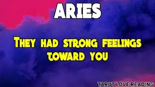 ARIES They had strong feelings toward you, September 2021 Tarot Love Reading