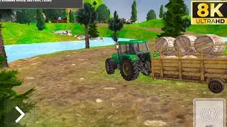 Real Tractor Farming Simulator - New-2024 GamePlay (8K ULTRA)