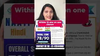 NAATI CCL Cleared in Just 10 One-on-One Classes | Score 78/90 | PTE Universe Success Story