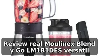 Review completa de Moulinex LM1B1DES Blend y Go batidora de vaso portatil