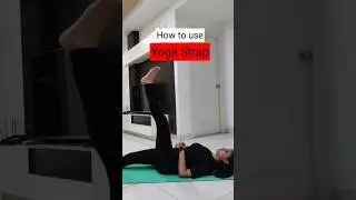 How to use Yoga Strap/Belt? #shorts #youtubeshorts #yogasehihoga #homeworkout #yogastrap