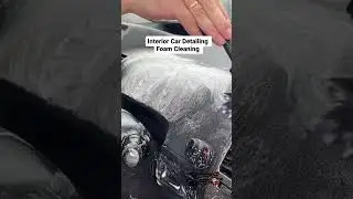 Toyota interior car detailing foam cleaning covers all fiber parts  #carcare #autodetailing