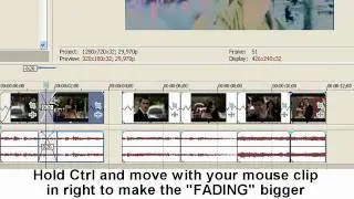 Sony Vegas(Begginers) Tutorial || How to marge&fade clips